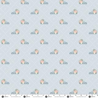 Andove Fabrics Backroad Blooms, A-10600-B, Faded Denim,