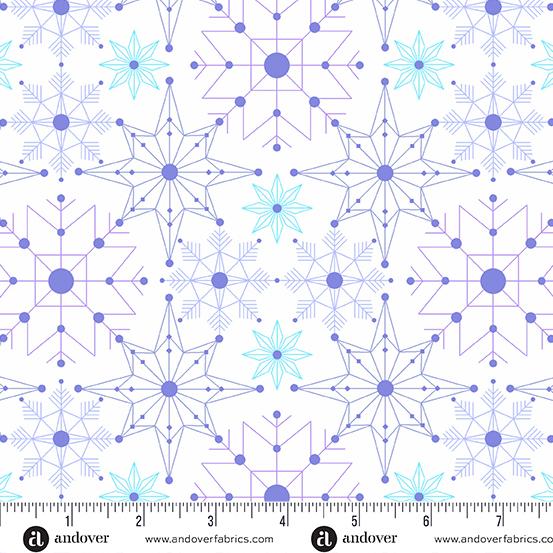 Andover Fabrics Cent Pr Deco Frost, CS-1113-L, Avalanche, Giucy Giuce