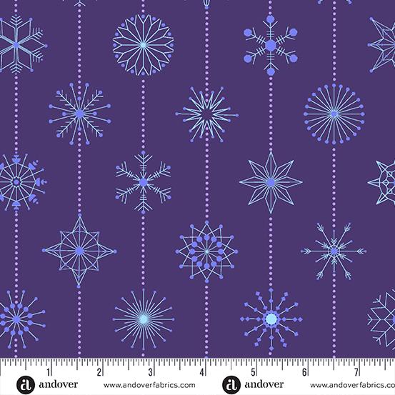 Andover Fabrics Cent Pr Deco Frost, CS-1114-P, Winter Plum, Giucy Giuce