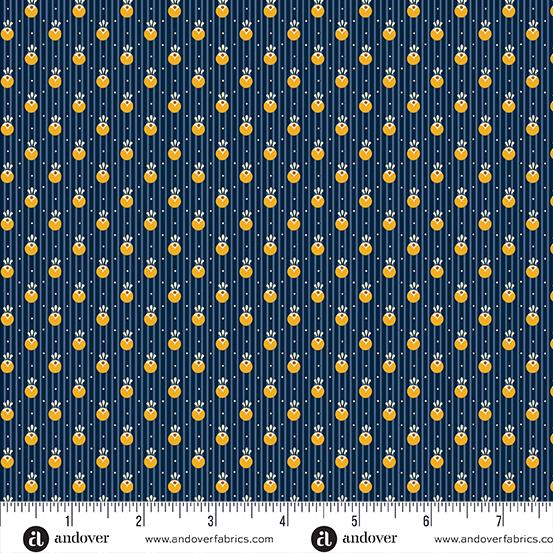 Andover Fabrics Indigo Cheddar 2, A-1142-B, Indigo,