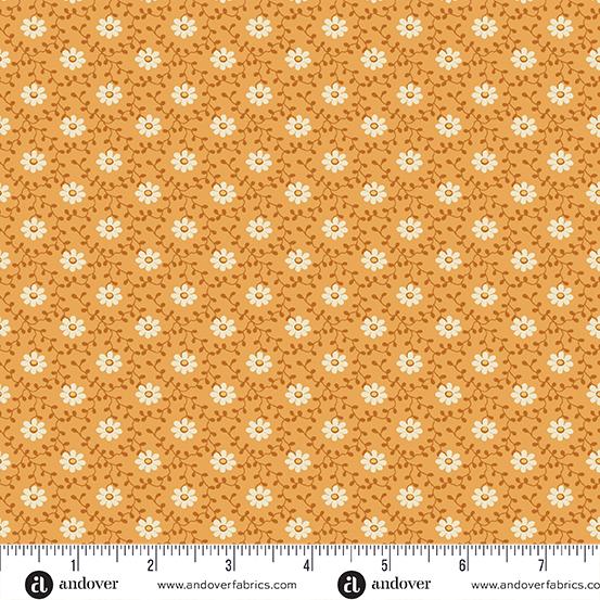 Andover Fabrics Pumpkin Licorice, A-1101-O, Pumpkin,