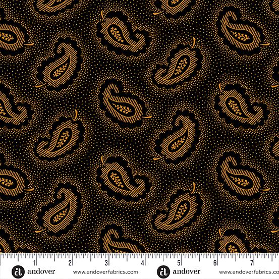 Andover Fabrics Pumpkin Licorice, A-1102-K, Licorice,