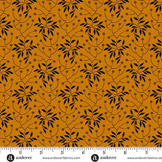 Andover Fabrics Pumpkin Licorice, A-1103-O, Pumpkin,