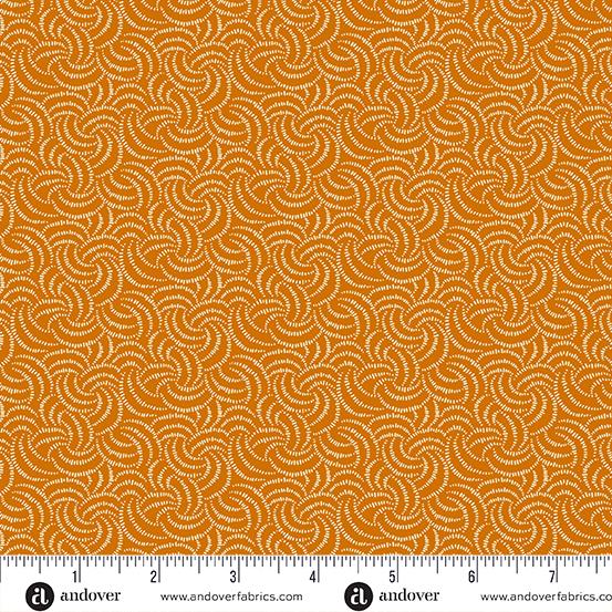 Andover Fabrics Pumpkin Licorice, A-1104-O, Pumpkin,