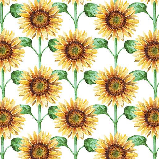 Benartex Green Acres, 15338-09, White,