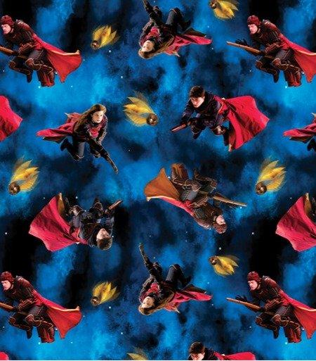 Benartex, Harry Potter Playing Quidditch, 15218-55, Blue