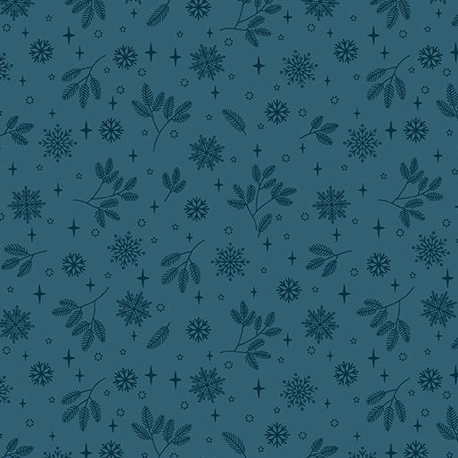 Benartex Holly & Hearth, 17265-84, Teal,