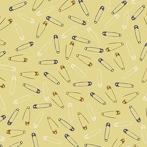 Benartex Love And Stitches, 16900-30, Light Yellow,