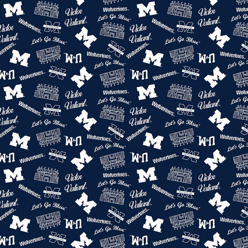 Benartex Michigan, MCHG1389, Blue,