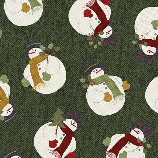 Benartex Snowballs, 16241-45, Forest, Cheryl Haynes