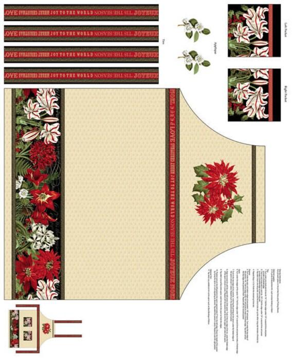 Blank Quilting Corp, Camelia Creations, Yuletide Botania, 1071P-41, Ivory