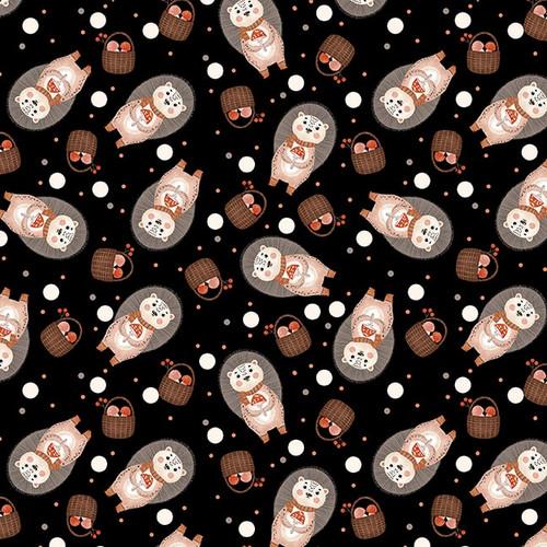 Blank Quilting Corp Cheerful Cheeks, 3486-99, Black, Lena Anisimova