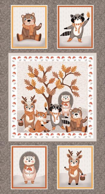 Blank Quilting Corp Cheerful Cheeks, 3491P-93, Willow Grey, Lena Anisimova