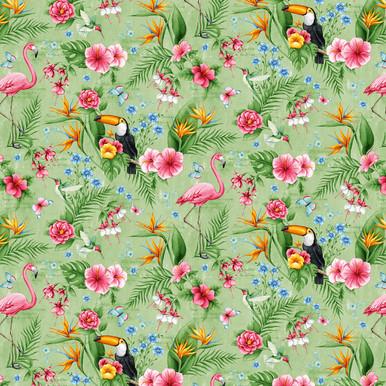 Blank Quilting Corp, Emma Leach, Tropical Vibes, B-2367-60, Light Green