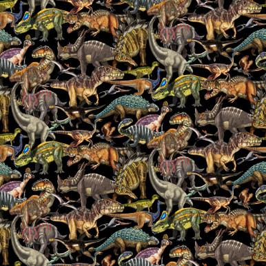 Blank Quilting Corp Land Of Giants, 3379-99, Black, Franco Tempesta