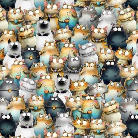Blank Quilting, Herding Cats Landscaping, BQ5222-69, Jade,