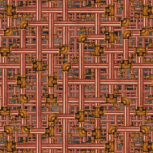 Blank Quilting Time Travel, 3016-33, Copper, Urban Essence