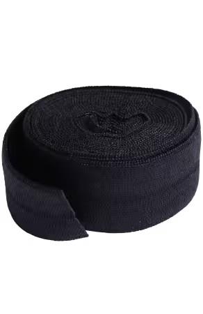 By Annie, Fold-over Elastic 3/4in, Black Metal, SUP211-2-BLC