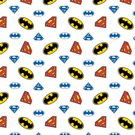 Camelot Fabrics, Justice League, 23421517-01, White,