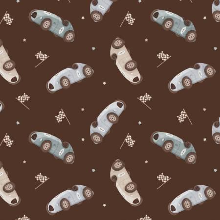 Camelot Fabrics, Racing Bears, 21251402-02, Brown,