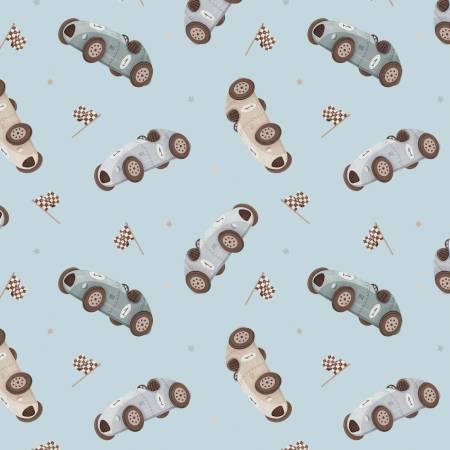 Camelot Fabrics, Racing Bears, 21251402-03, Blue,