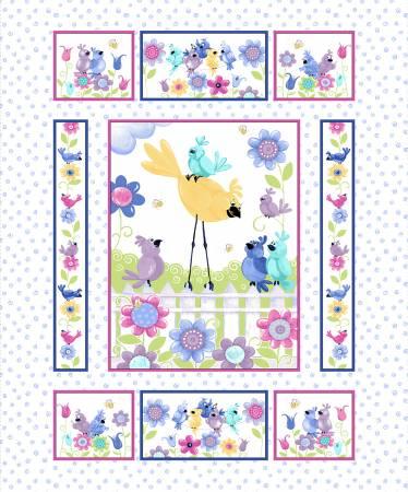 Clothwork, Birds & Buddies, SB20380-100, White