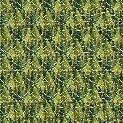 Clothworks Gingerbread Christ, Y4121-21 , Green, Dan Dipaolo