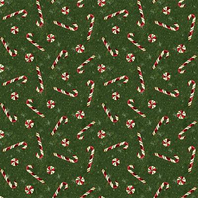 Clothworks Gingerbread Christ, Y4124-112, Light Forest, Dan Dipaolo