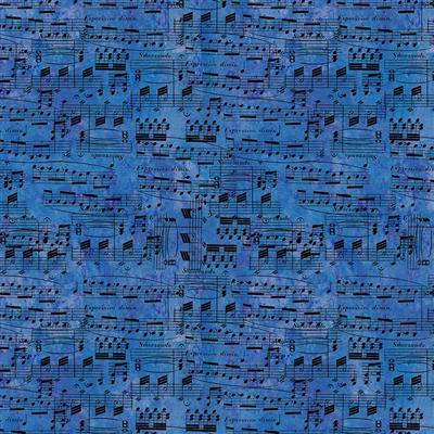 Clothworks Jammin', Y5028-90, Blue,