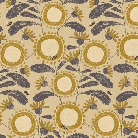 Clothworks, Sunny Days, Y3305-60, Dark Butter