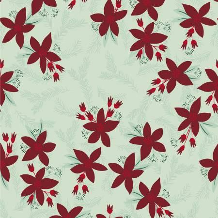 Clothworks, Yuletide, Y3283-109, Light Mint