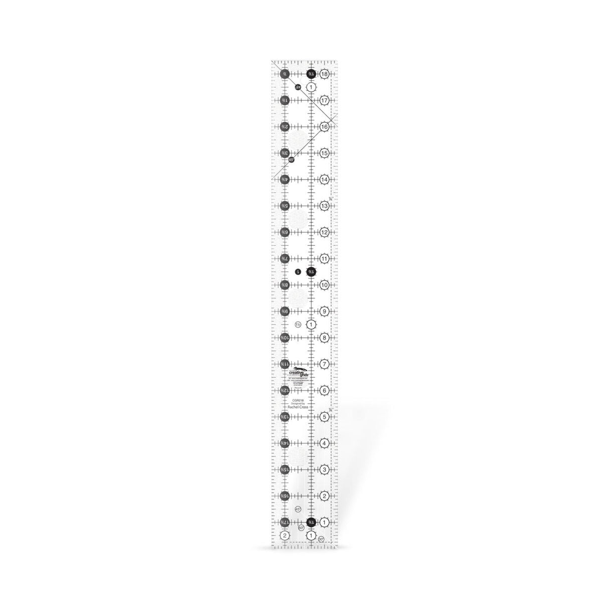 Creative Grids®, 2 ½” x 18 ½” Rectangle Quilt Ruler, CGR218