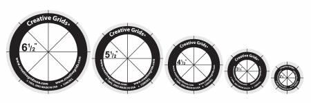 Creative Grids® Five 2.5" - 6.5" Circles, CGRCRCL