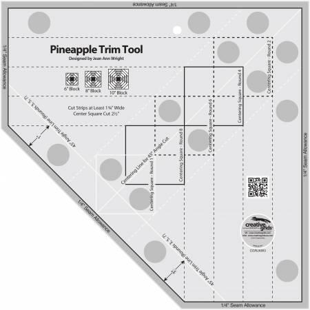 Creative Grids®, Pineapple Trim Tool Ruler, CGRJAW3