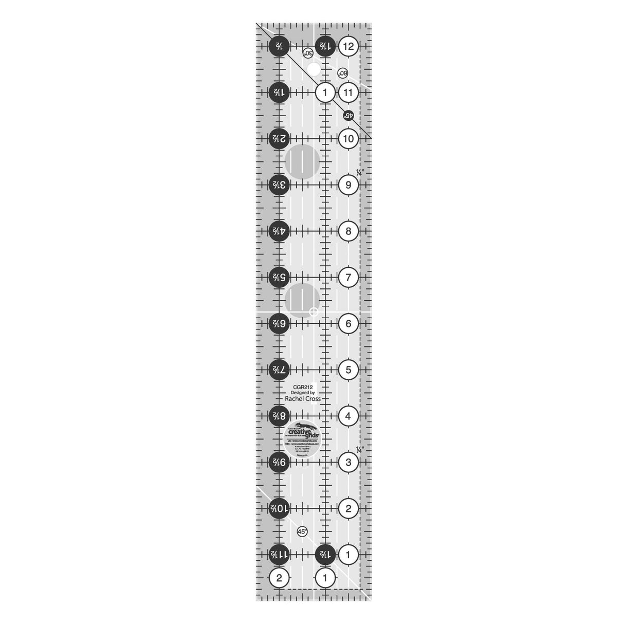 Creative Grids® Quilt Ruler 2 ½” x 12 ½”, CGR212