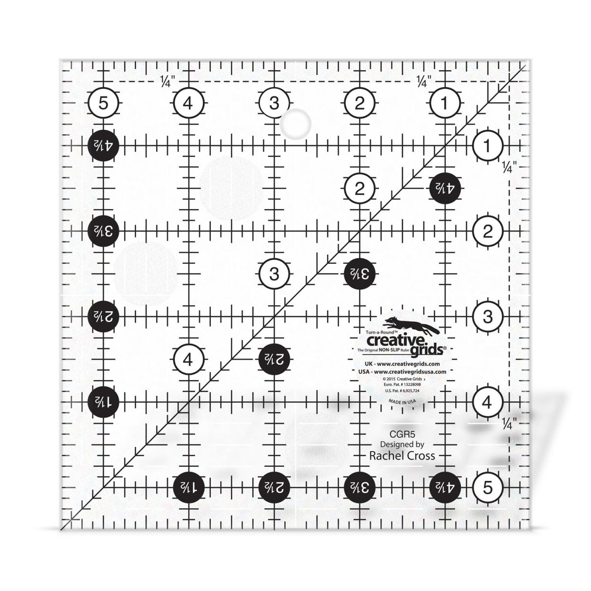 Creative Grids® Ruler 5 ½" Square, CGR5