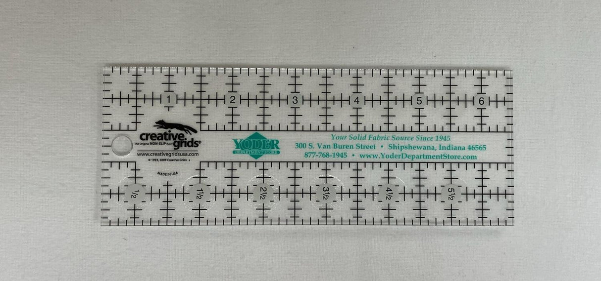 Creative Grids YDS Ruler, 2 1/2" x 6 1/2"