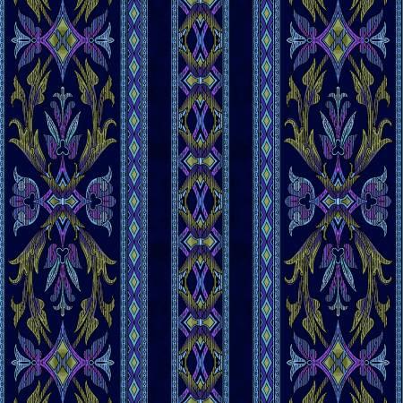 FLORAL FANTASY, JB900-CO1, Cobalt, Jinny Beyer