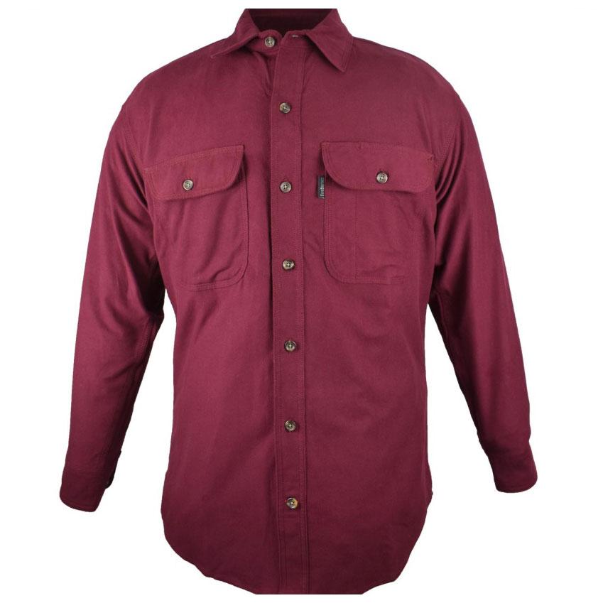 FiveBrother, Original Chamois Button Shirt, 5500 PL-1 A, Cranberry