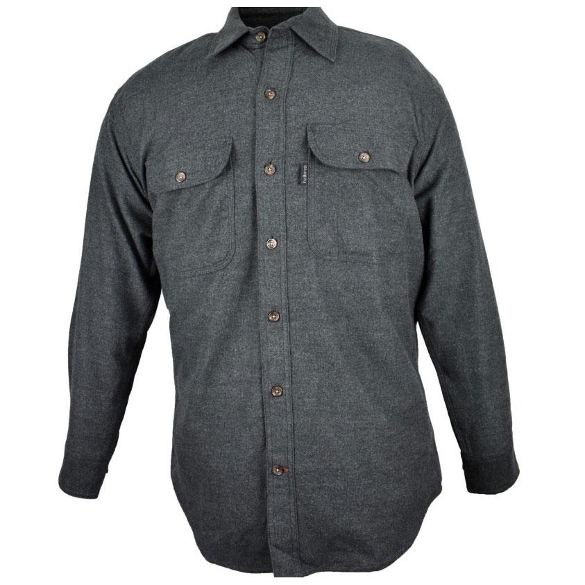 FiveBrother, Original Chamois Button Shirt, 5500 PL-1 B, Charcoal