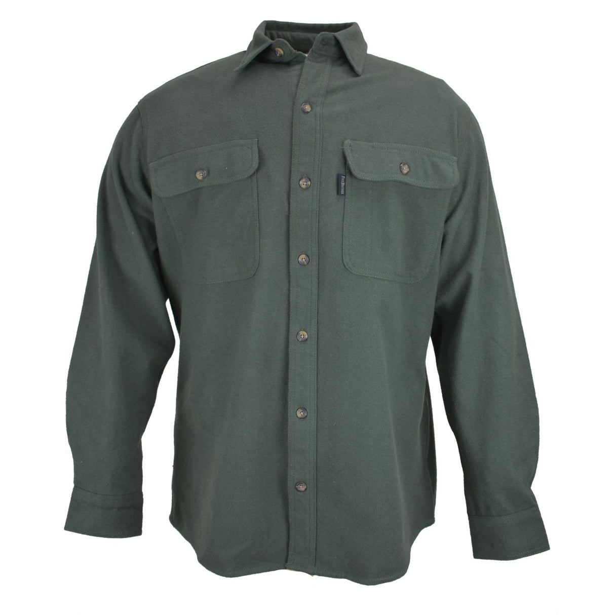 FiveBrother, Original Chamois Button Shirt, 5500 PL-204, Olive Green