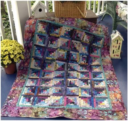 Fly Away Log Cabin Pattern, CLPJAW075