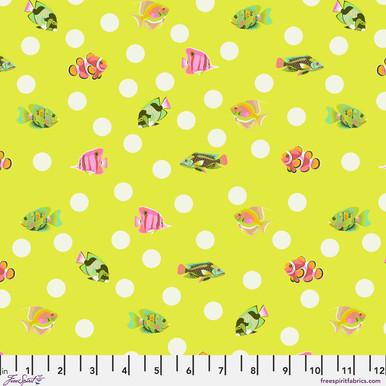 Free Spirit, Tula Pink, Floral Reef, School Crossing, PWTP268.SEAGRASS, Seagrass