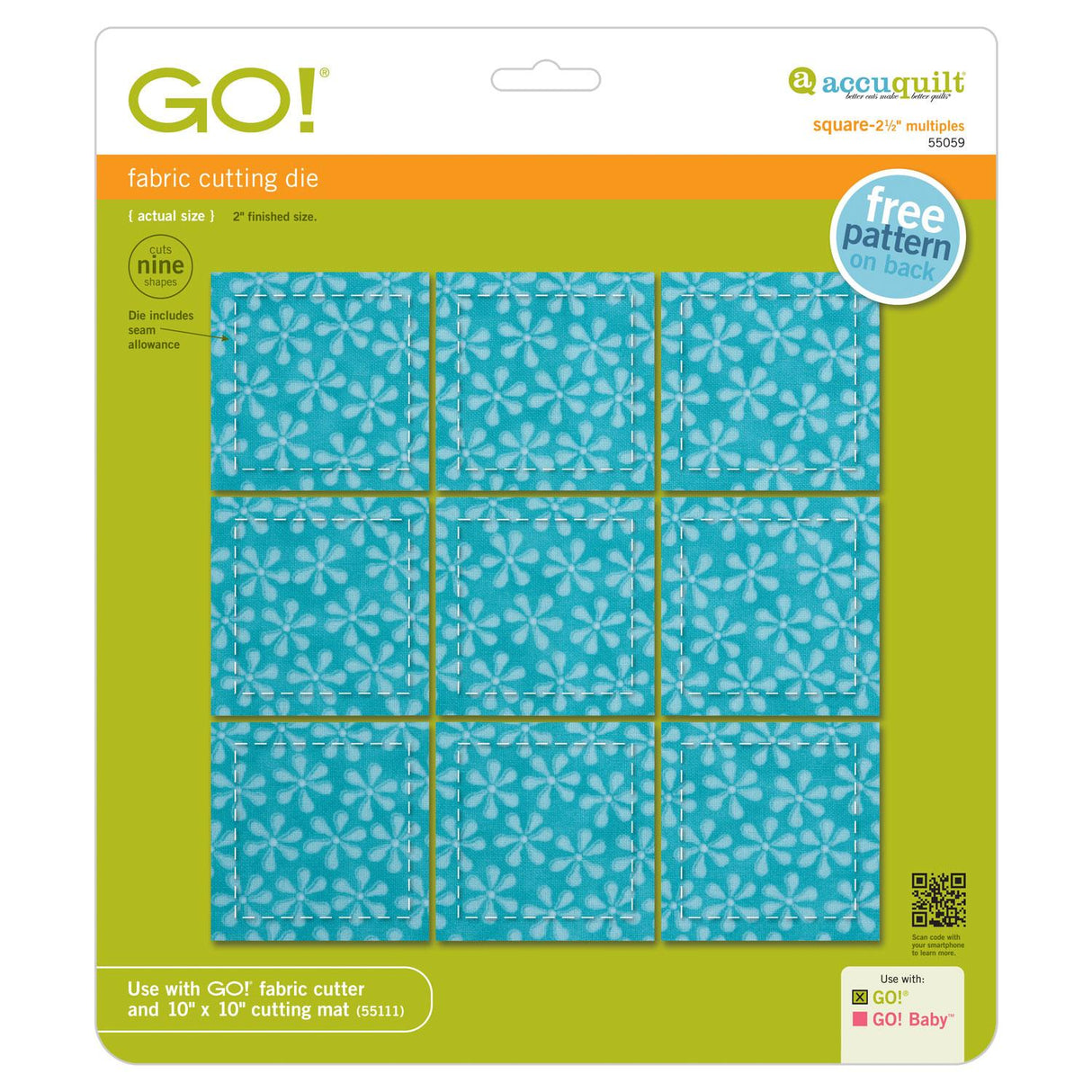 GO! SQUARE - 2 1/2" DIE