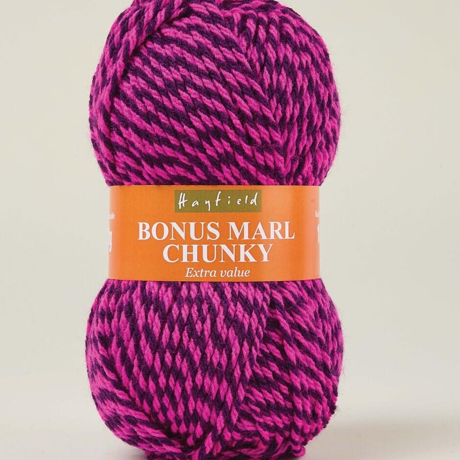 Hayfield Bonus Marl, yarn, Berry Crush, F267-0510