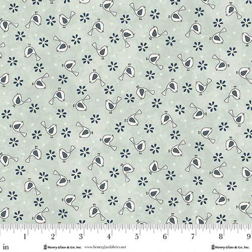 Henry Glass, Friendship Garden, 3626-17, LIGHT BLUE,
