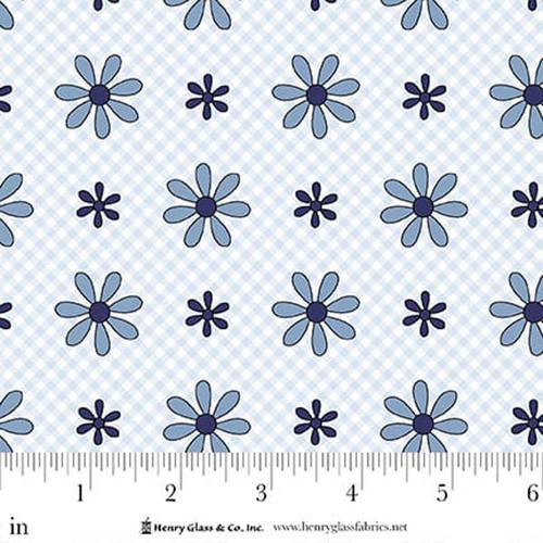 Henry Glass, Friendship Garden, 3632-17, LIGHT BLUE,