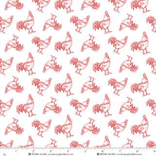 Henry Glass Green Acres, 2499-08, White/Red,