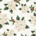 Hoffman Christmas Slendor, W7776-22G, Ivory-Gold,