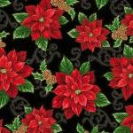 Hoffman Christmas Slendor, W7776-4G, Black-Gold,